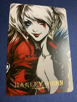 Harley Quinn Squad Hot Heroine Anime Doujin Gold Foil Holo Art Card ACG Carddass - Image 1