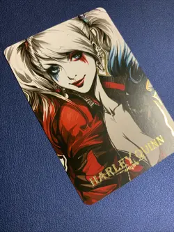 Harley Quinn Squad Hot Heroine Anime Doujin Gold Foil Holo Art Card ACG Carddass - Image 4