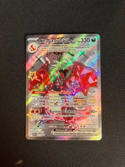 Pokemon TCG Charizard EX SVP 074 Promo Card Paldean Fates - Image 1