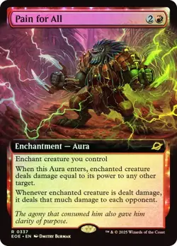 MTG - Pain for All - Extended Art - Foil - Edge of Eternities - Magic - Image 1