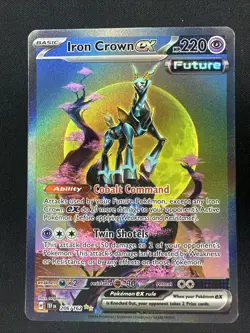 Iron Crown Ex 206/162 Pokemon Temporal Forces Special Illustration Rare NM - Image 2