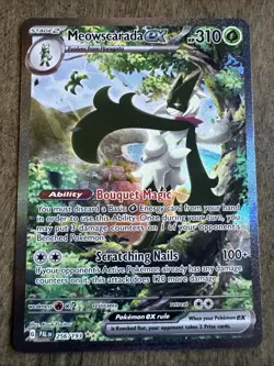 Pokemon TCG Meowscarada ex 256/193 Sv02: Paldea Evolved Special Illustration - Image 1
