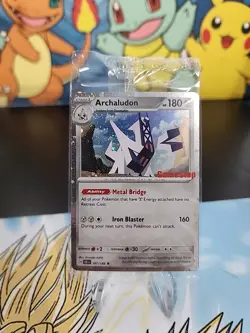 Pokemon TCG Archaludon Gamestop Stamped Promo Sealed 107/142 - Image 1