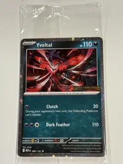 SEALED Yveltal promo - 088/132 - Pokemon Mega Evolutions Stamped Holo Promo - Image 1
