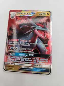 2018 Pokemon Sun & Moon - Dragon Majesty Salamence GX #44 5jq - Image 1