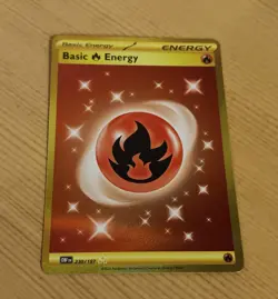 Basic Fire Energy 230/197 SV03: Obsidian Flames Holo POKEMON TCG NM PACK FRESH - Image 1
