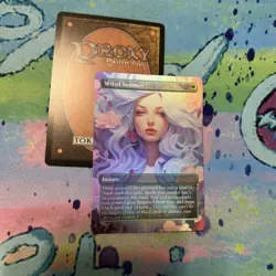 DIY Veil Of Summer full Art foil mtg play test card. - Image 1