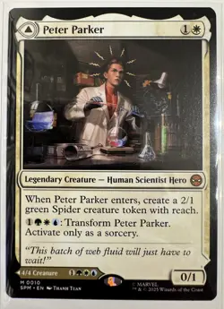 MTG Peter Parker 0010 Marvel's Spider-Man Regular NM SPM - Image 1