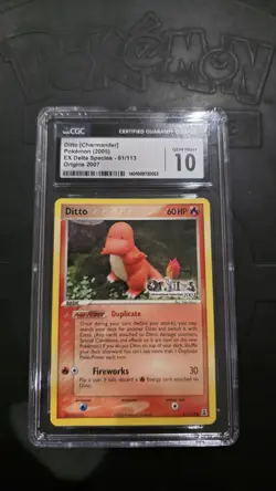 Pokemon Ditto Charmander Delta Species Origins Game Expo 2007 CGC 10 PSA - Image 1