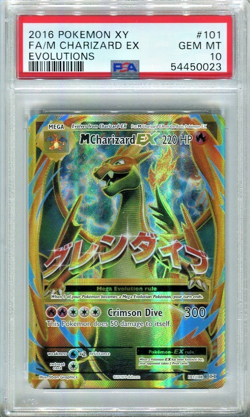 🔥PSA 10 MEGA M CHARIZARD EX #101 XY EVOLUTIONS FULL ART POKEMON 2016🔥 - Image 1