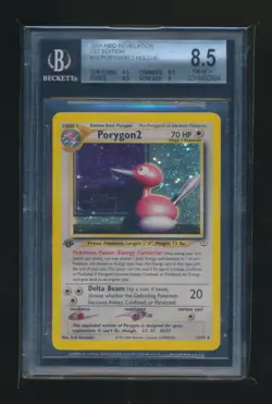 PORYGON2 POKEMON NEO REVELATION 1ST EDITION HOLO RARE GRADED BGS 8.5 NM-MT+ - Image 1