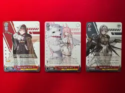 NIKKE Set of 3 Foil R Cards Sakura / Leona / Modernia Weiss Schwarz Japanese - Image 2