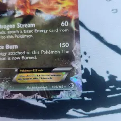 White Kyurem EX 103/149 Boundaries Crossed LP Pokemon Card TCG - Image 4