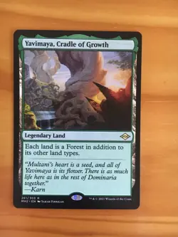 Mtg MH2 Modern Horizons 2 Yavimaya, Cradle of Growth NM - Image 1