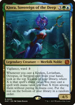 [MTG] Kiora, Sovereign of the Deep (0035) (MAT) NM - Image 1