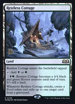 [MTG] Restless Cottage (Foil) (Promo) (0258) (WOE) NM - Image 1
