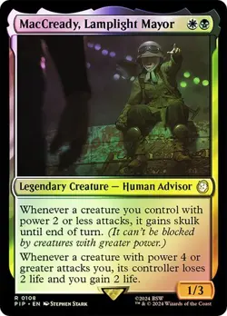 MacCready, Lamplight Mayor FOIL - 0108 - Rare - Fallout PIP MTG - Image 1