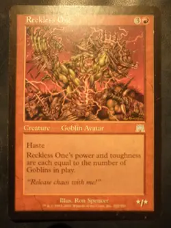 mtg magic reckless one onslaught ENGLISH carnage celui qui n'a peur de rien - Image 1