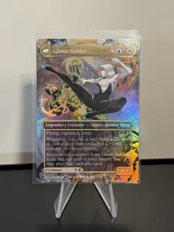FOIL MTG Gwen Stacy / Ghost Spider M 0202 Magic Spider-Man BORDERLESS - Image 2