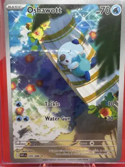 Oshawott Illustration Rare SV: White Flare 105/086 MINT NEW Pokemon TCG 2025 - Image 1