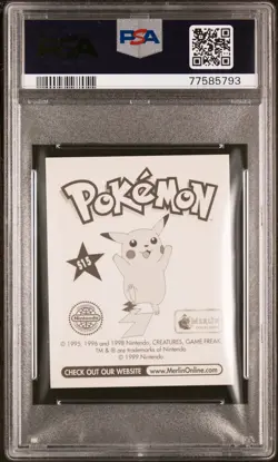 PSA 8 Near Mint 1999 Gengar Prism S15 Merlin Pokemon Stickers Series 1 Low Pop - Image 2