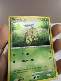 2007 Pokemon Turtwig Diamond & Pearl Promo DP01 Holo *Damaged* - Image 5