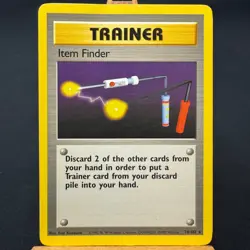Item Finder - 74/102 - Base Set - Unlimited - Rare - Pokemon - WOTC - Damaged - Image 1