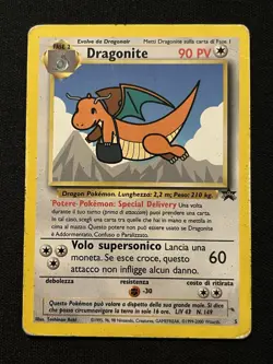 Carta Pokemon Dragonite Black Star Promo Per "Pokemon Il Film" 1998 WP 5 ITA - Image 1
