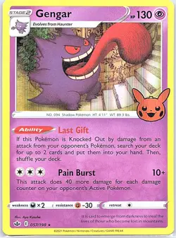 Gengar 057/198 Trick or Trade BOOster Bundle - Pokemon Card - NM - Image 1