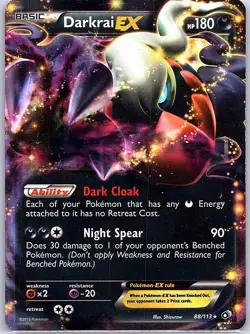 Darkrai EX 63/108 Dark Explorers - Pokemon Card - LP - Image 1