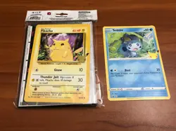 NEW POKEMON FIRST PARTNER OVERSIZE COLLECTOR BINDER & 1 PIKACHU CARD + 1 SOBBLE - Image 2