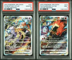 PSA 10 & 9 Pokemon Card Mewtwo Charizard SAR Set 221 212S12a VSTAR Universe Seq - Image 1