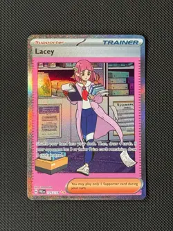Lacey 175/131 SIR Pokemon Card Prismatic Evolutions Holo NM - Image 1