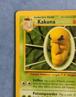 Pokemon TCG Original Base Set Uncommon Card - Kakuna 33/102 1999 - Image 4