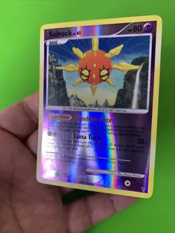 Solrock 45/147 Supreme Victors Reverse Holo Pokemon Card LP+ - Image 4