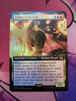 Tellah, Great Sage (Extended Art) Final Fantasy Foil 0510 Rare MTG FIN EN NM - Image 1