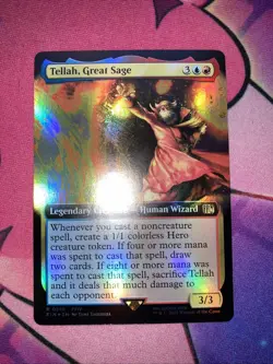 Tellah, Great Sage (Extended Art) Final Fantasy Foil 0510 Rare MTG FIN EN NM - Image 2