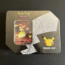 Pokemon Tcg 25th Anniversary Celebrations Lances Charizard Tin New And Sealed! - Image 1