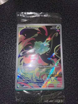 Pokemon Card Bulbasaur 133/132 Mega Evolution Stamped Promo Sealed - Image 1
