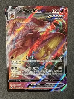 Pokemon TCG Blaziken VMAX 21/198 Sword & Shield Chilling Reign Full Art Rare - Image 1
