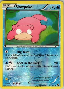 Slowpoke 23/108 Common - Pokemon TCG B&W 5: Dark Explorers - Reverse Holo (NM) - Image 1