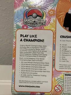 Pokemon 2024 World Championship Deck Crushing Thorn Iron Thorns Ex New Sealed - Image 4