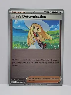 Lillie's Determination Reverse Holo 119/132 Uncommon Pokemon Mega Evolution - Image 1
