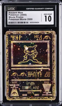 2000 POKEMON MOVIE PROMO - POKEMON MOVIE 2000 ANCIENT MEW CGC 10 GEM MINT - Image 1