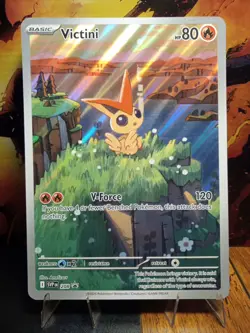 2025 Pokemon Scarlet & Violet Promo Victini #208 Extremely LP-NM - Image 1