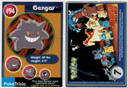 Gengar #94 Pokemon Burger King PokeTrivia Mewtwo Strikes Back HP-DMG - Image 1