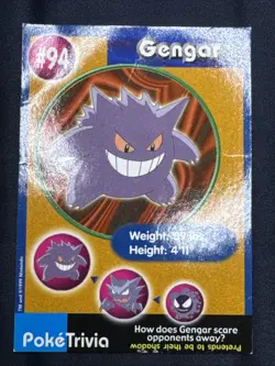 Gengar #94 Pokemon Burger King PokeTrivia Mewtwo Strikes Back HP-DMG - Image 4