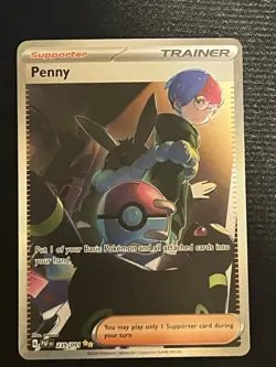 Penny SPECIAL ILLUSTRATION RARE 239/091 Paldean Fates Pokemon Card NM - Image 1