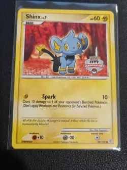 Pokemon State Championships Promo Card Shinx 98/130 Diamond and Pearl Set TCG - Image 1