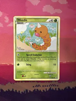 Pokemon Card Weedle Unleashed Common 69/95 Near Mint - Image 1